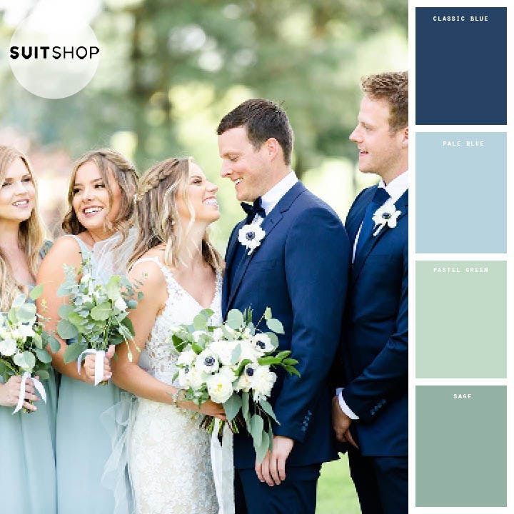 blue wedding colors