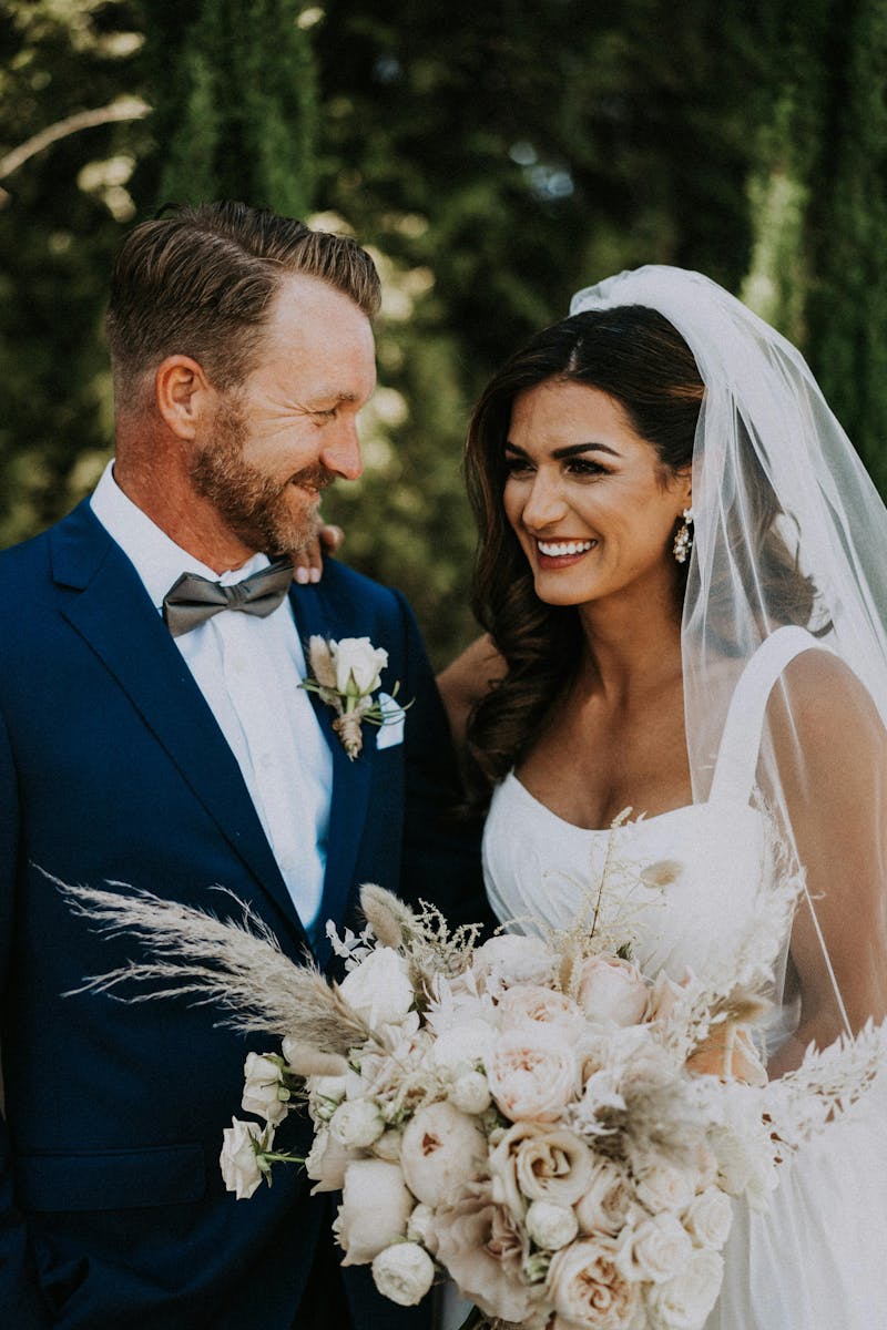 blue men's wedding suit