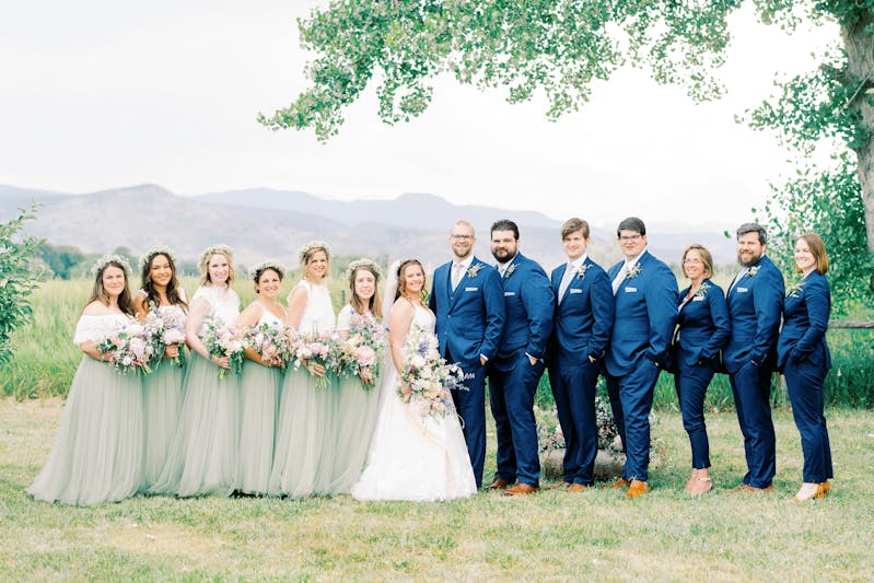blue rustic wedding