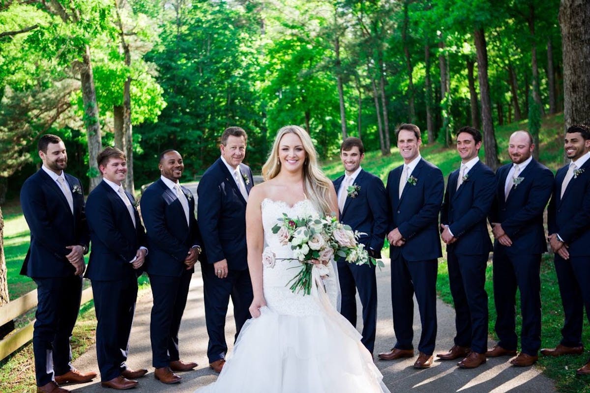 Brilliant Blue Groomsmen Suits
